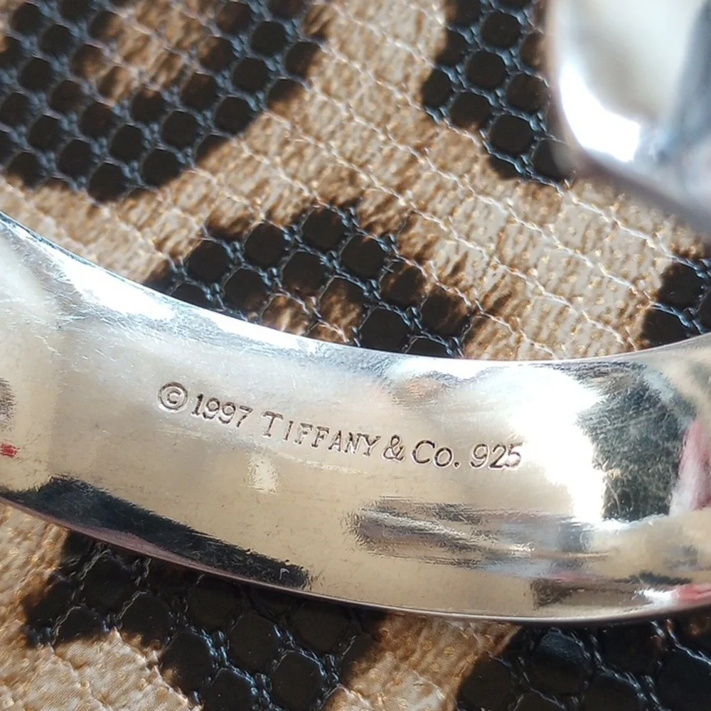 TIFFANY & CO. -925-SS- STAMPED: #"1837"- VINTAGE: yr.: 1997 -- CUFF BRACELET - Picture 2 of 12